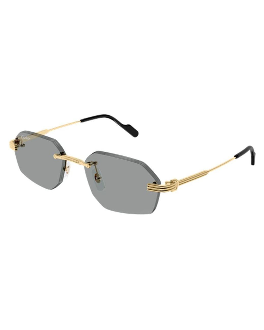 Cartier Gray Cartier Eyewear Ct0616S Sunglasses for men
