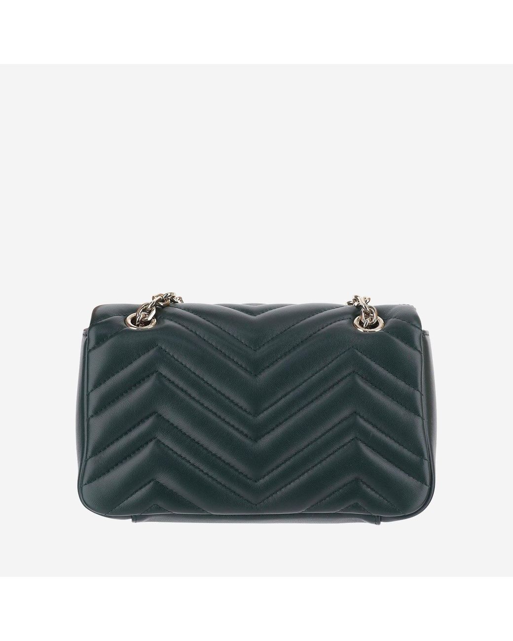 Gucci Green Shoulder Bag Gg Marmont Nappa Hand