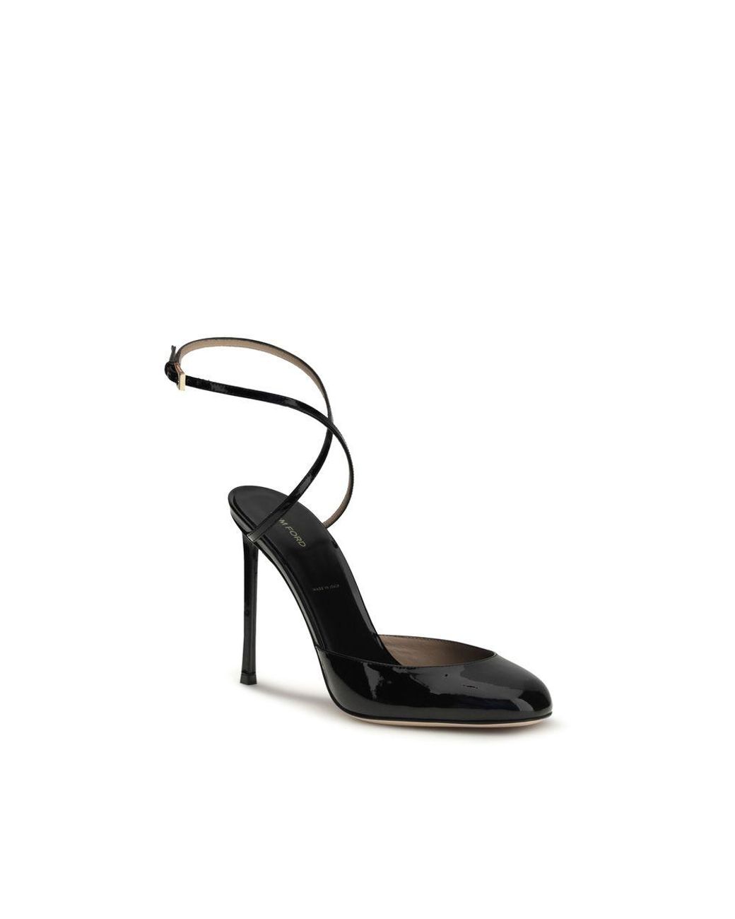 Tom Ford Black Calf Leather Bos Taurus High Heel Pumps