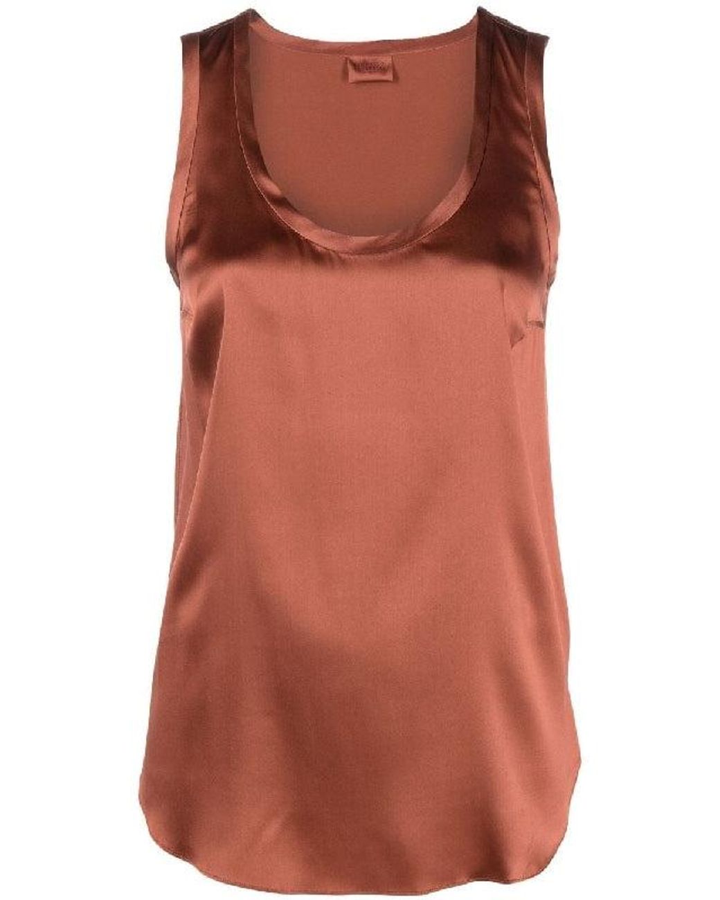 Brunello Cucinelli Brown Silk T