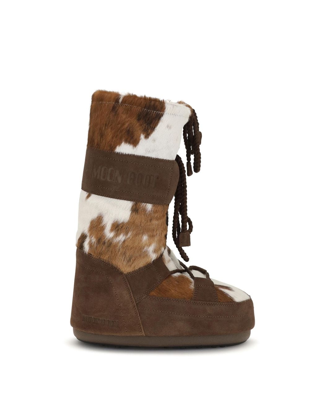 Moon Boot Brown Boots Icon Archive Pony-Hair-Cocoa Upper: Suede