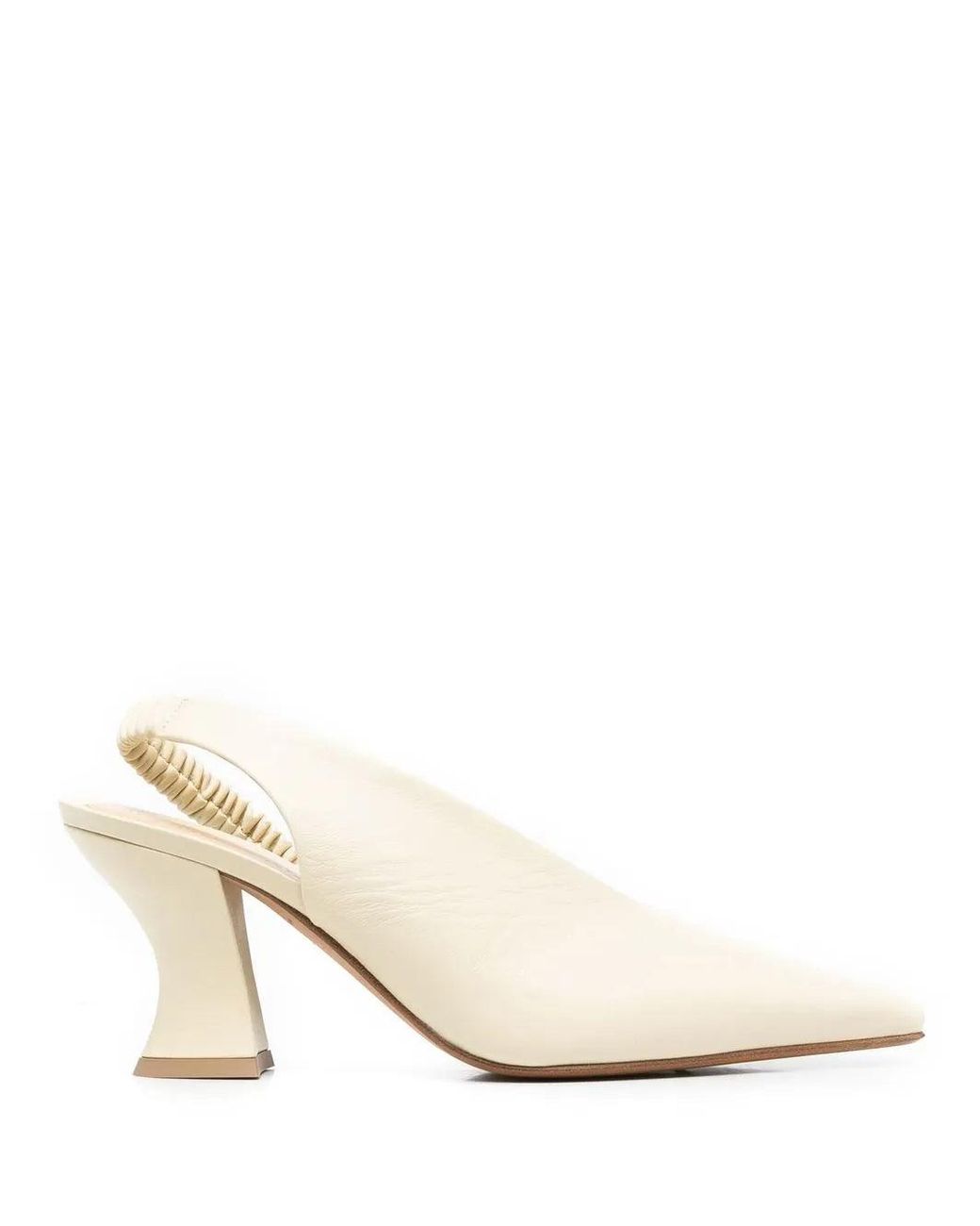 Bottega Veneta White Almond 85 Mm Pumps