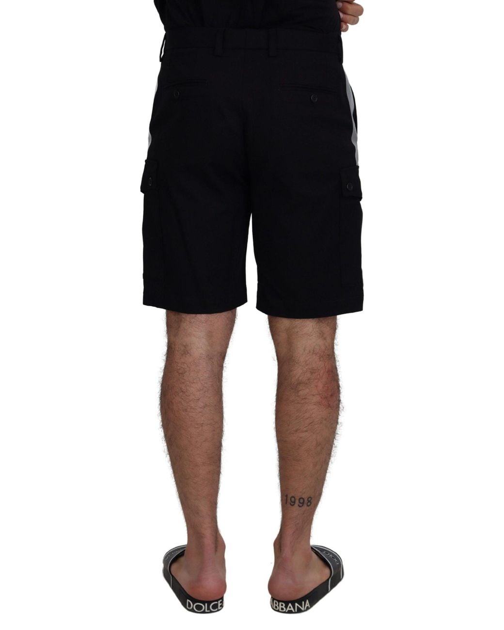 Dolce & Gabbana Black Elegant Mainline Shorts for men