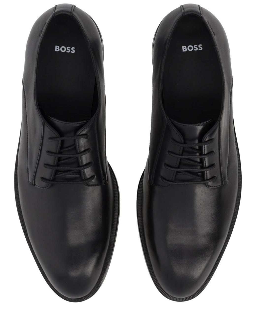 Boss Black Leather Loafer for men