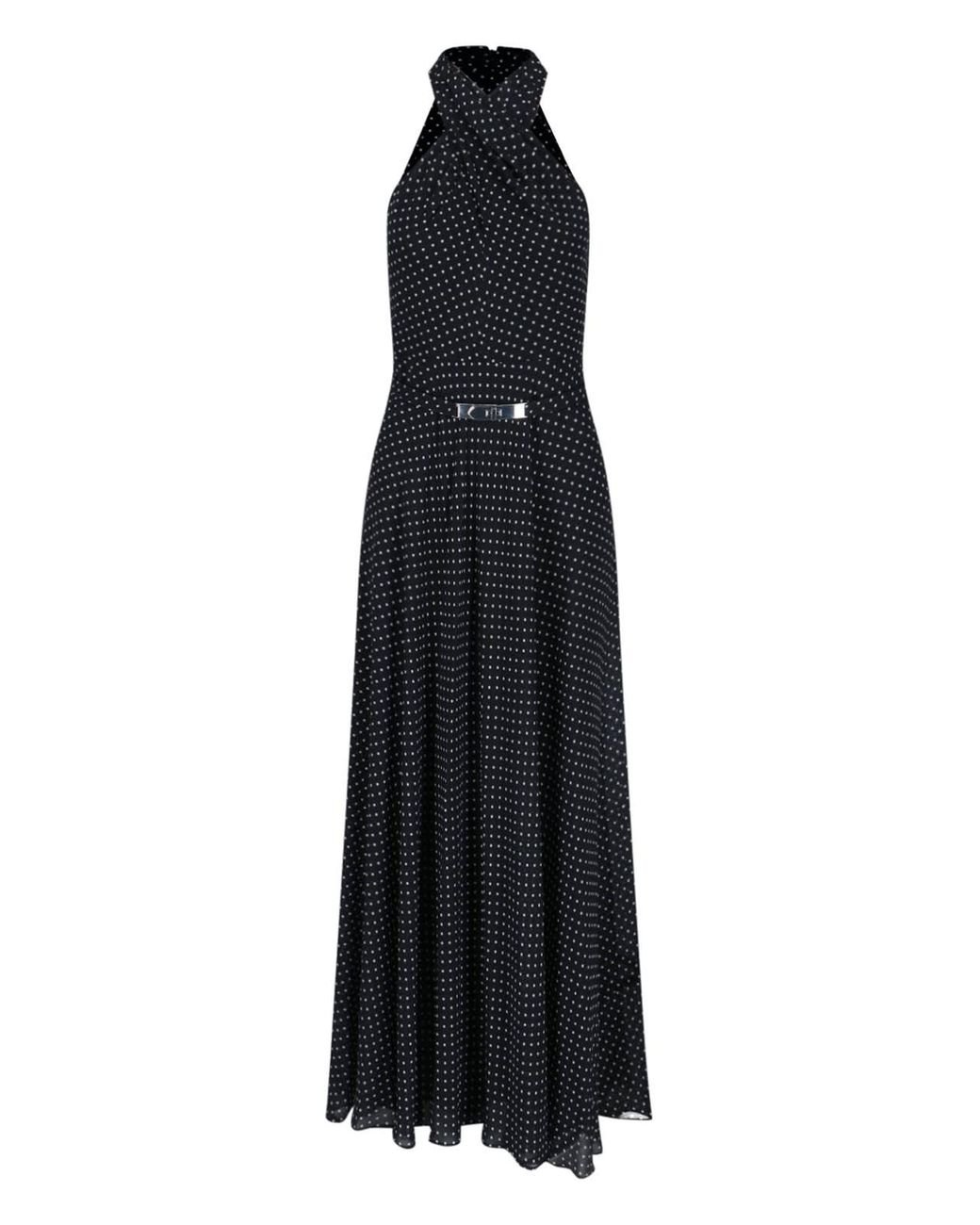 【Polo Ralph Lauren】Polka Dot Maxi Halter Dress Polo Ralph Lauren Polka Dot Maxi Halter Dress in Black | Lyst