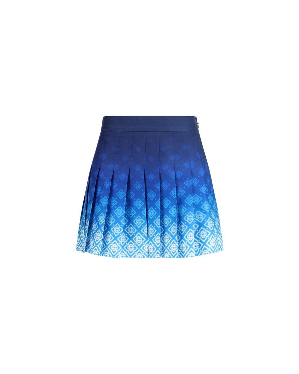 Casablanca Blue Silk Mini Skirt
