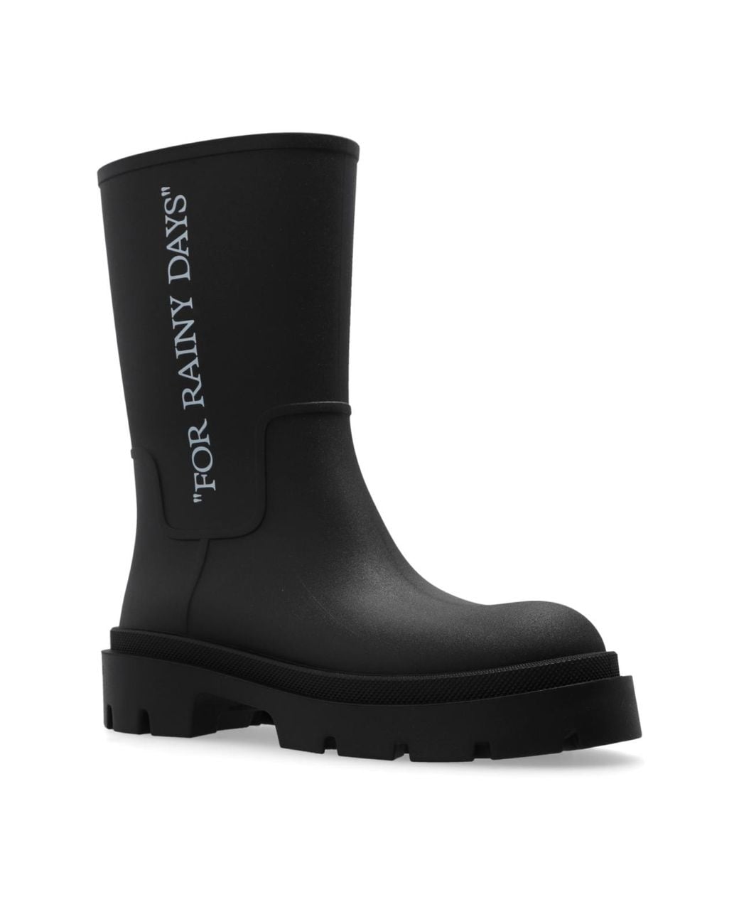 Off-White c/o Virgil Abloh Black Reboot Rainy Days Boots for men