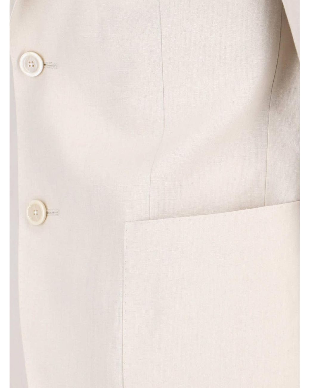 Lardini White Single-Breasted Blazer for men