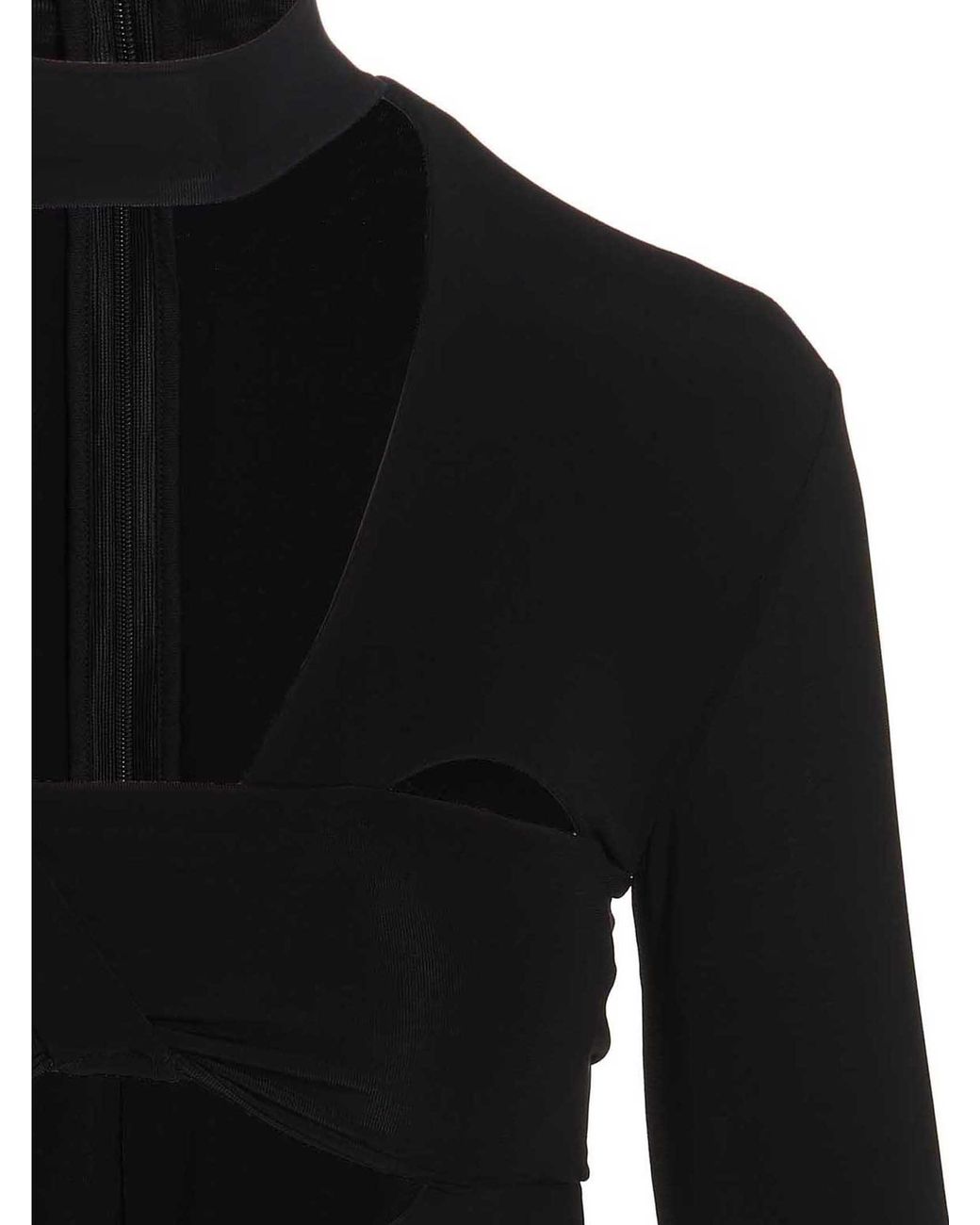 Ambush Black 'Heart Shaped Gloves' Bodysuit