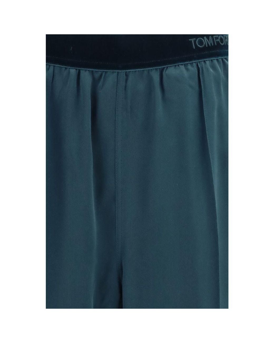 Tom Ford Blue Silk Casual Pants