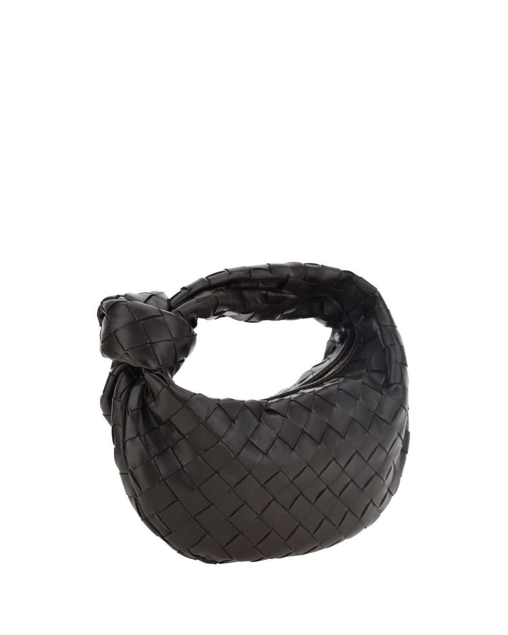 Bottega Veneta Black Mini Jodie Handbag Lambskin Shoulder Bags