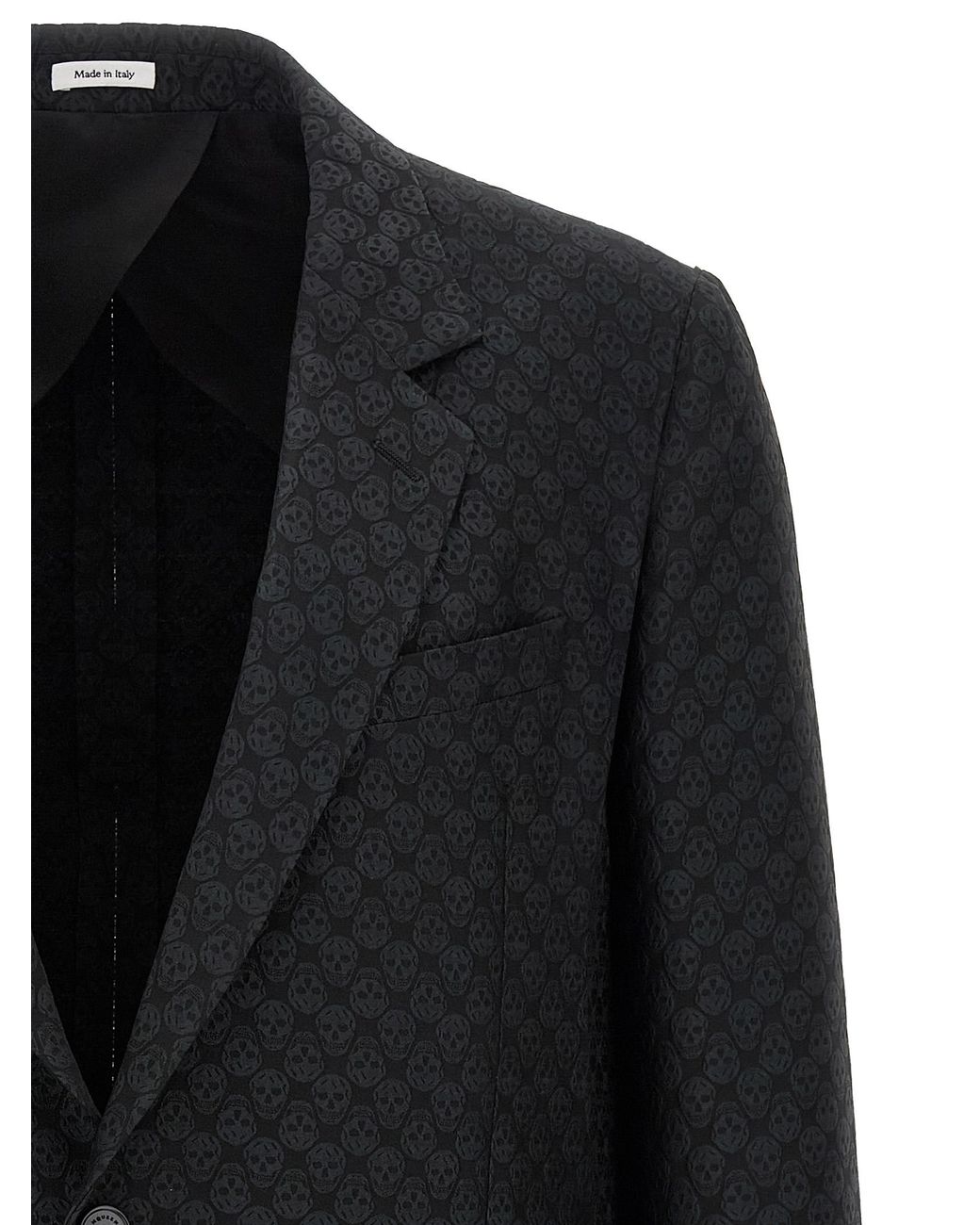 McQueen Black 'Skull' Blazer for men