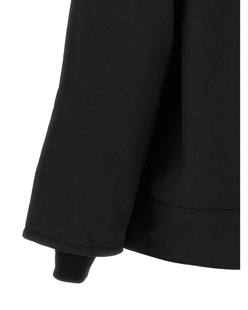 Comme des Garçons Black Polyester Full-Length Jacket Clothing for men