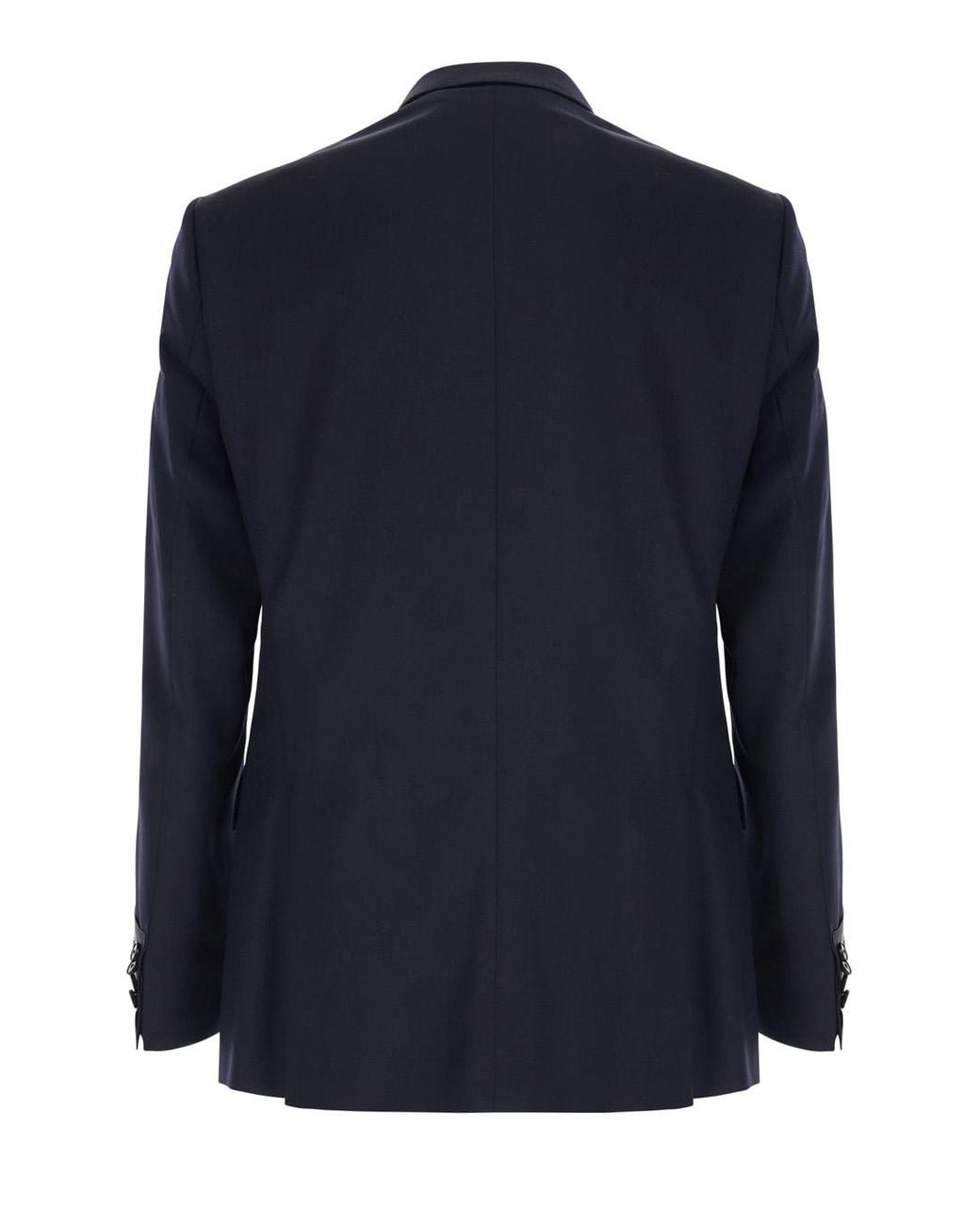 Boss Blue Double-Breasted Wool Jacket Blazers for men