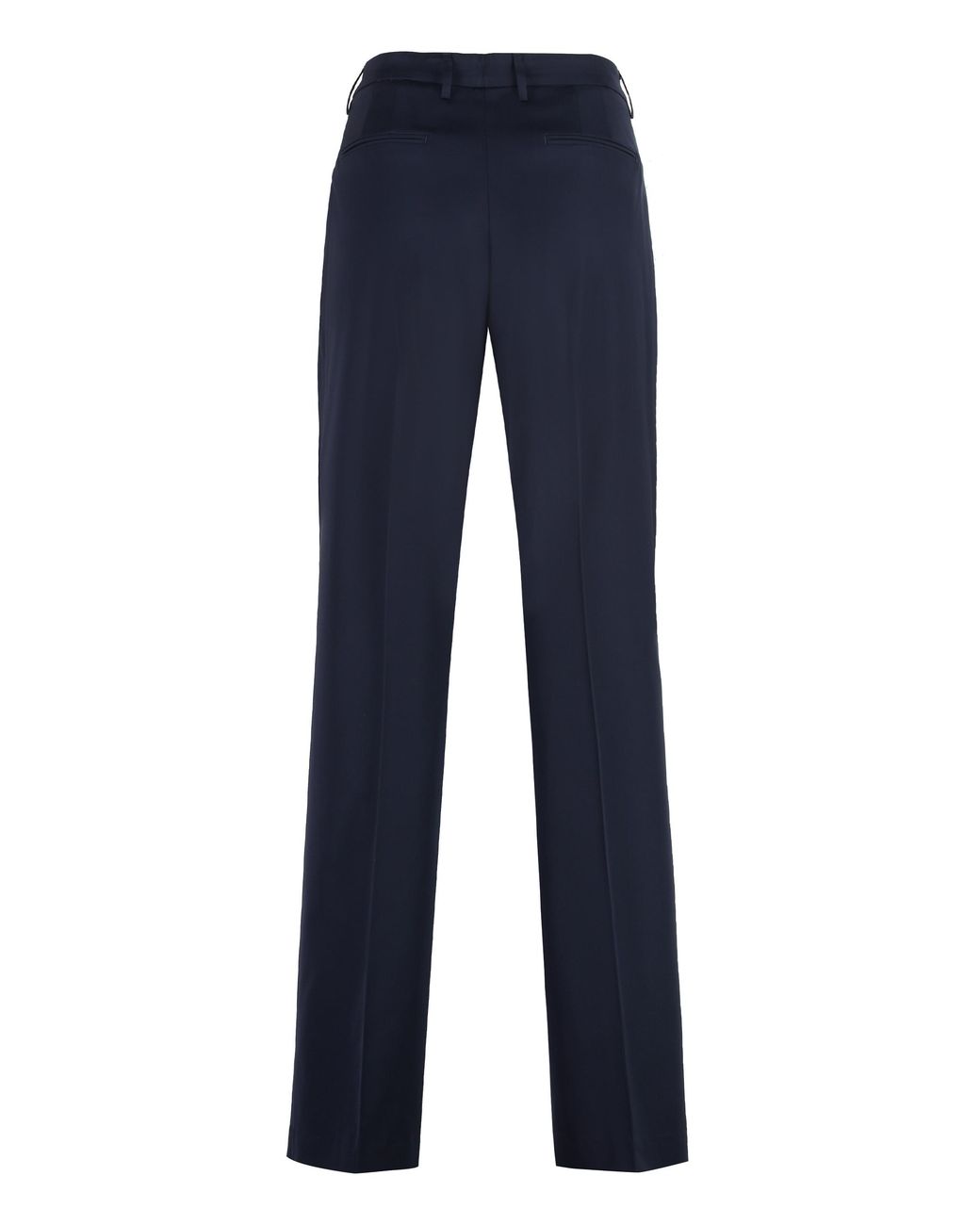 PT Torino Blue Stretch Viscose Trousers Elastane Straight