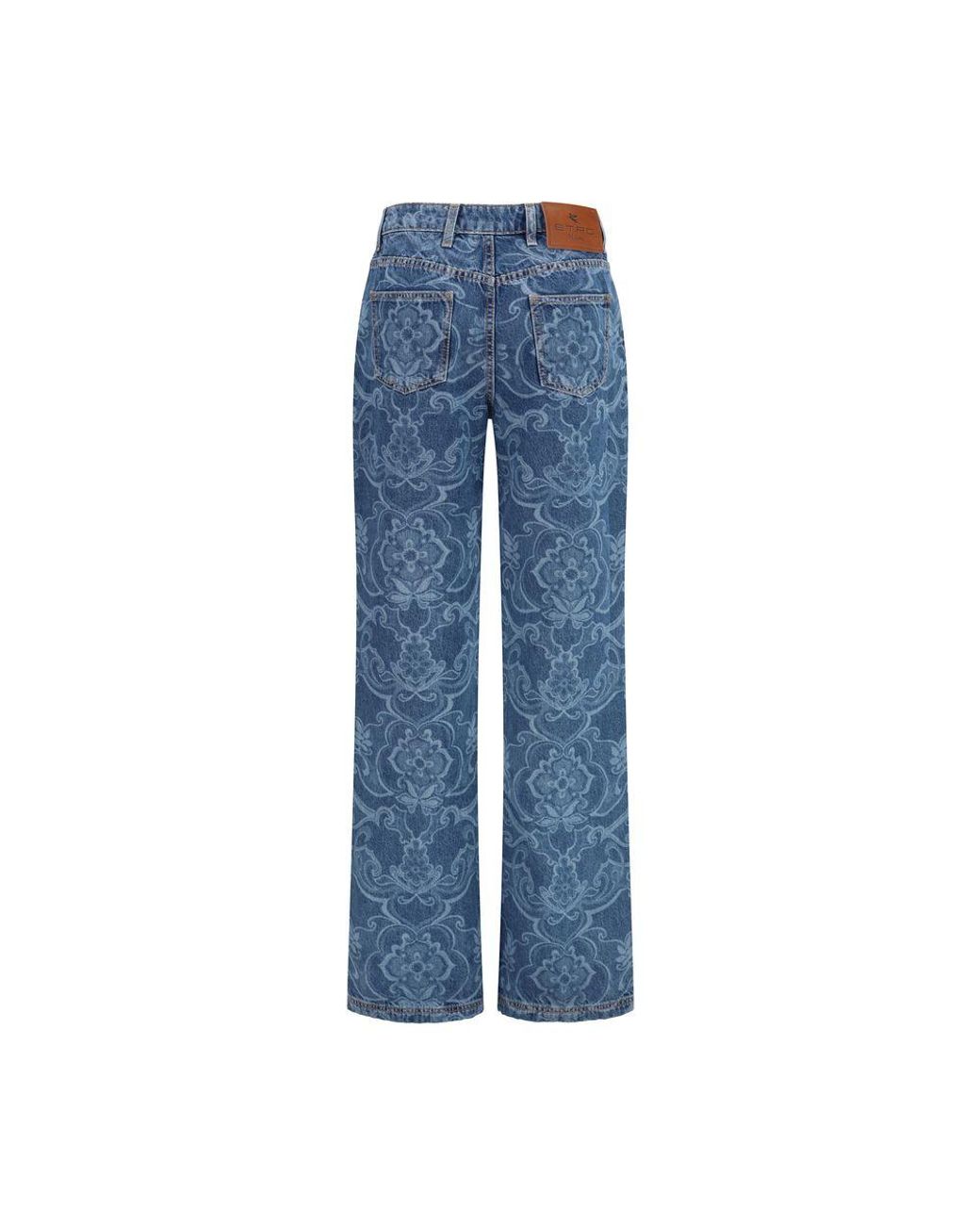 Etro Blue Cotton Flared Jeans