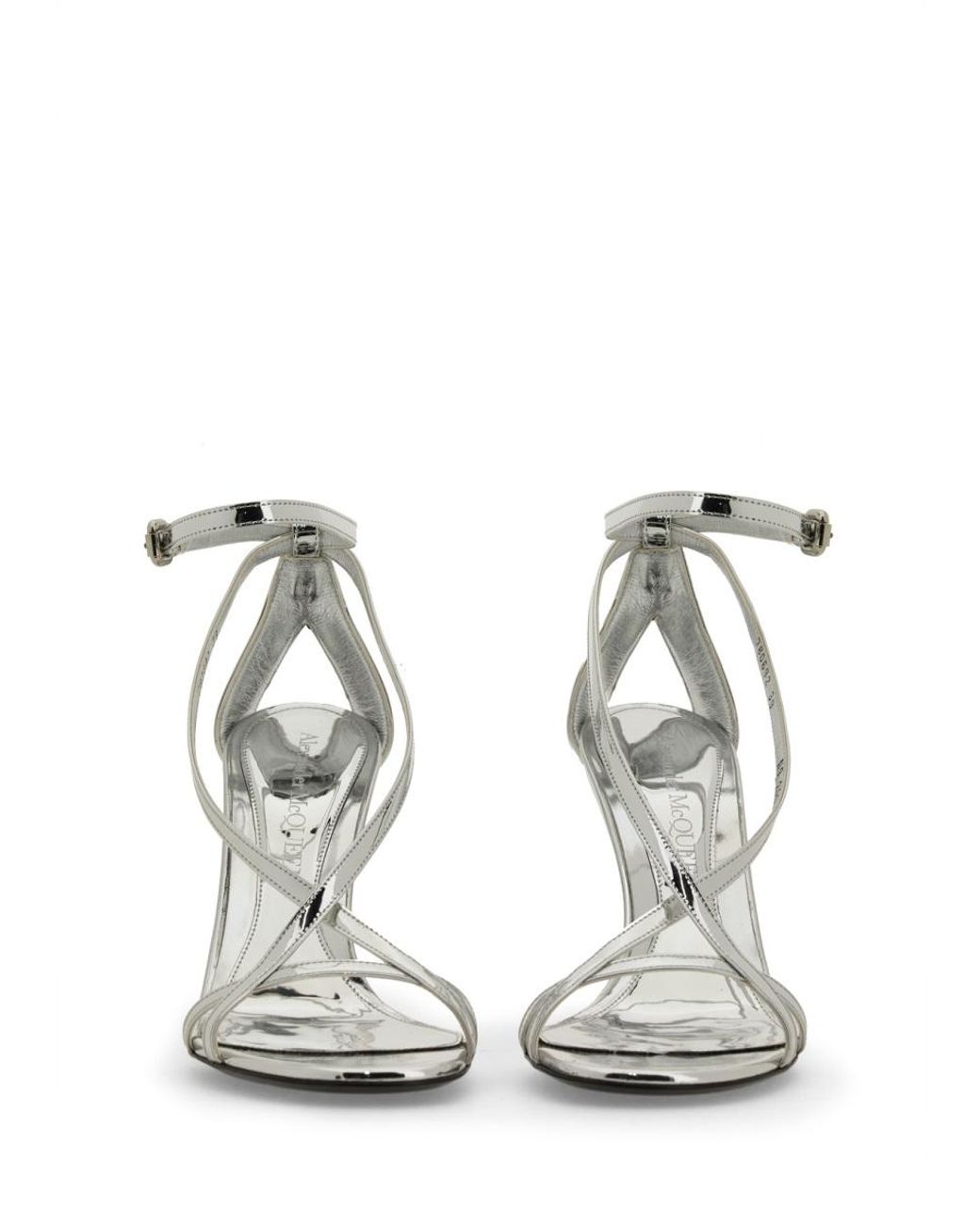 McQueen Metallic Alexander Mcqueen Armadillo Sandal