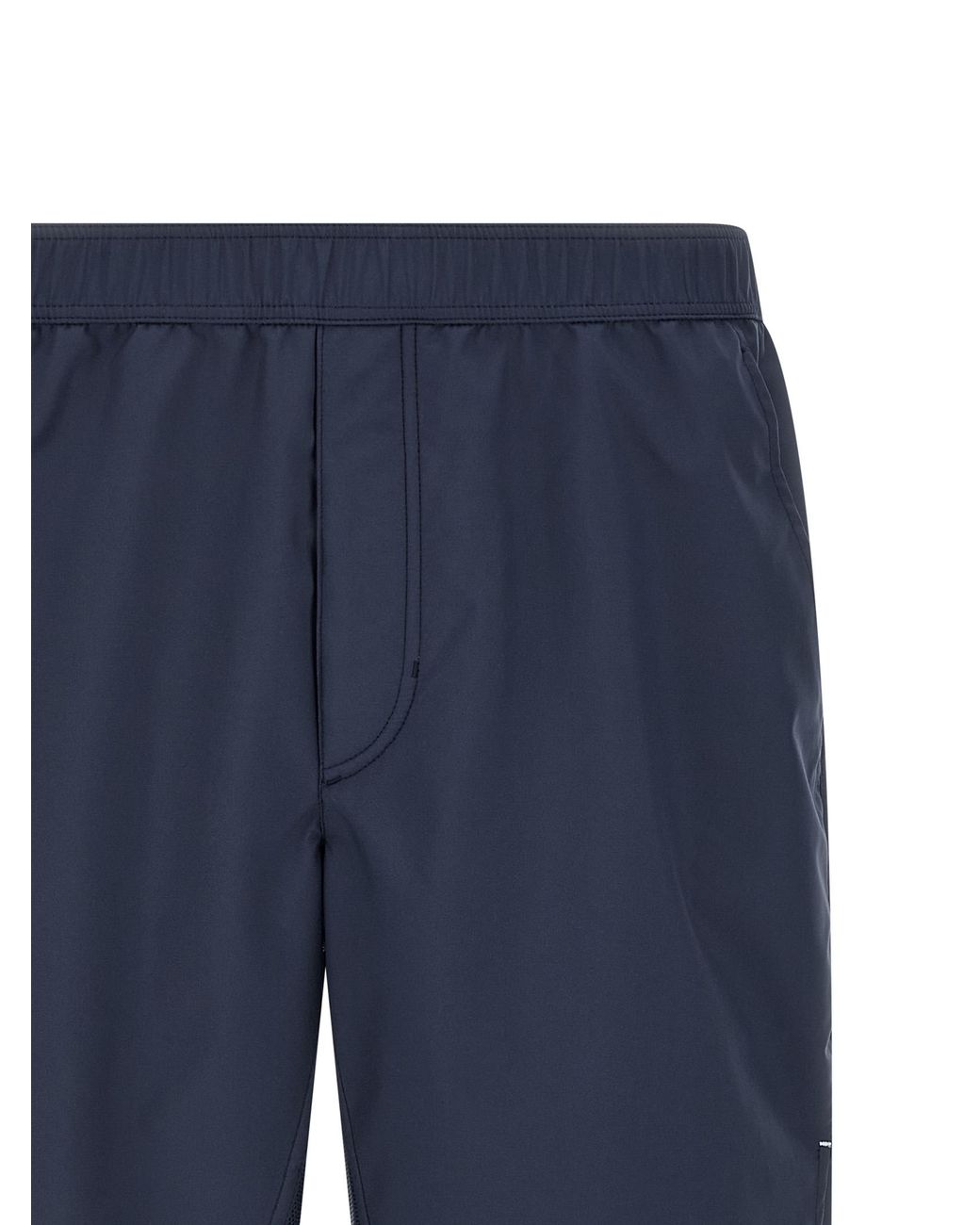 Brunello Cucinelli Blue Polyester Bermuda Shorts for men