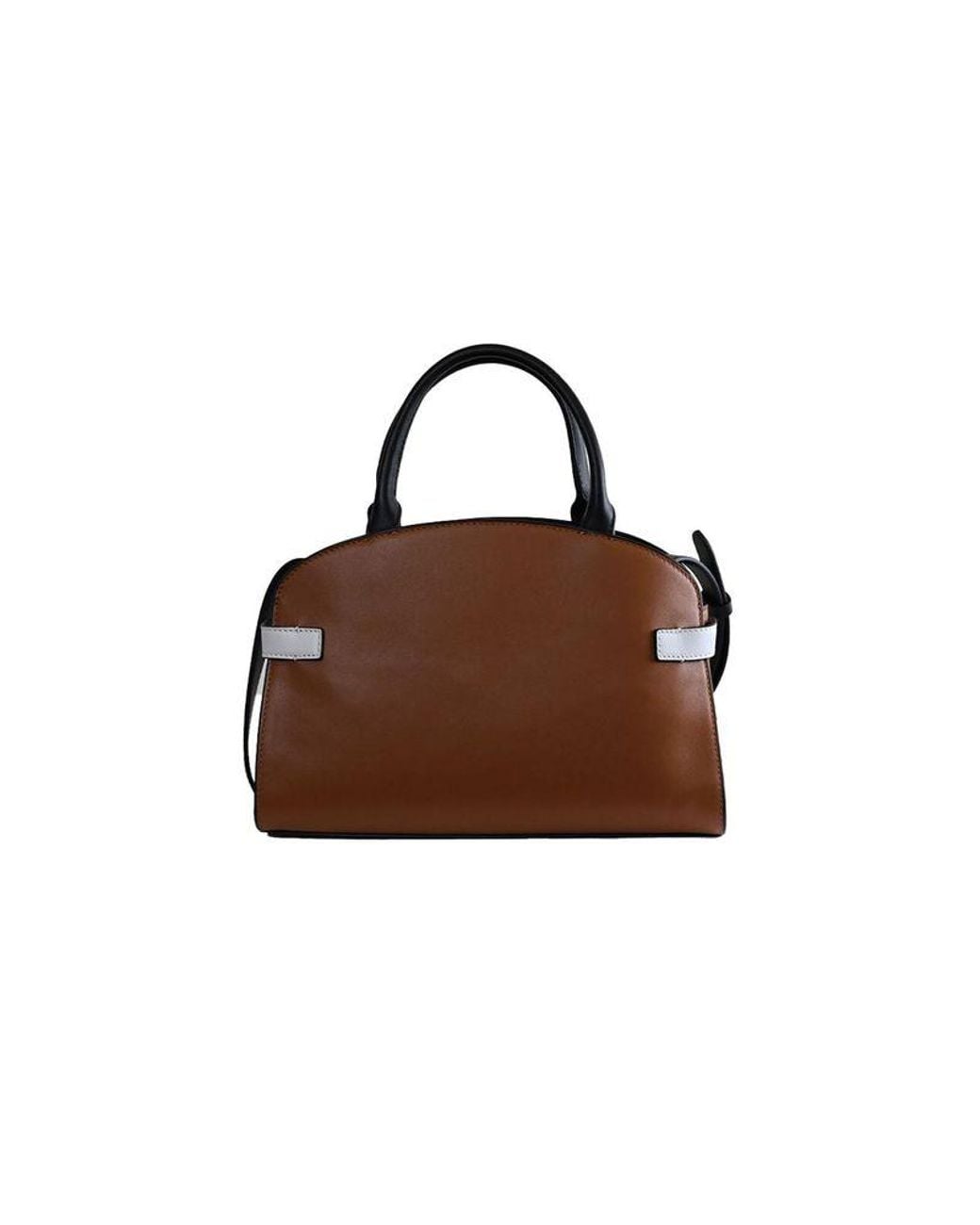 Coccinelle Brown Top Handle Bag Cognac--Snow Smooth Leather