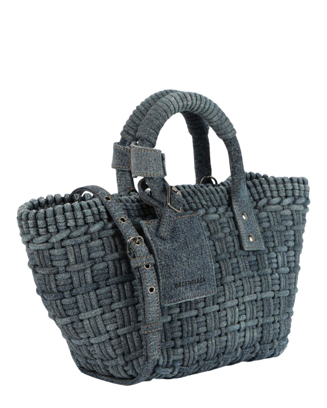 Balenciaga Blue Bistro Basket Xs W-Strap