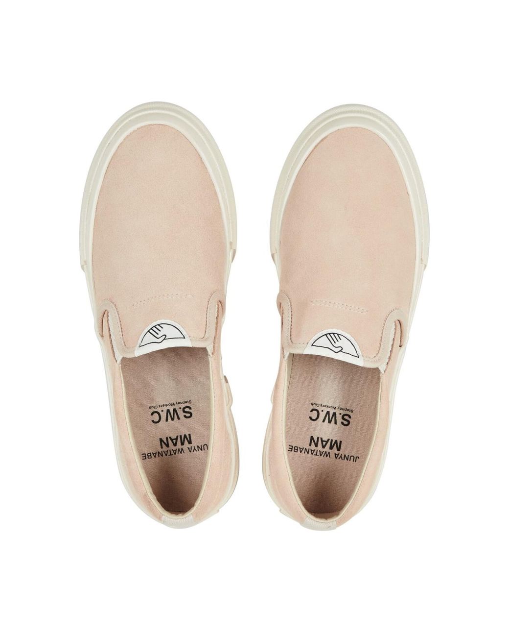 Junya Watanabe White Slip-On Sneakers For for men
