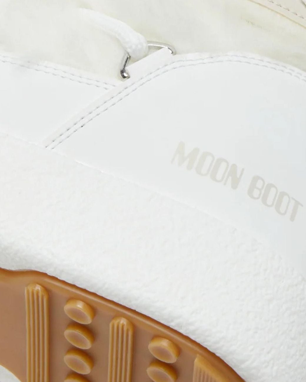 Moon Boot White Snow Boots Ltrack Faux Fur Outer: Polyamide Sneaker