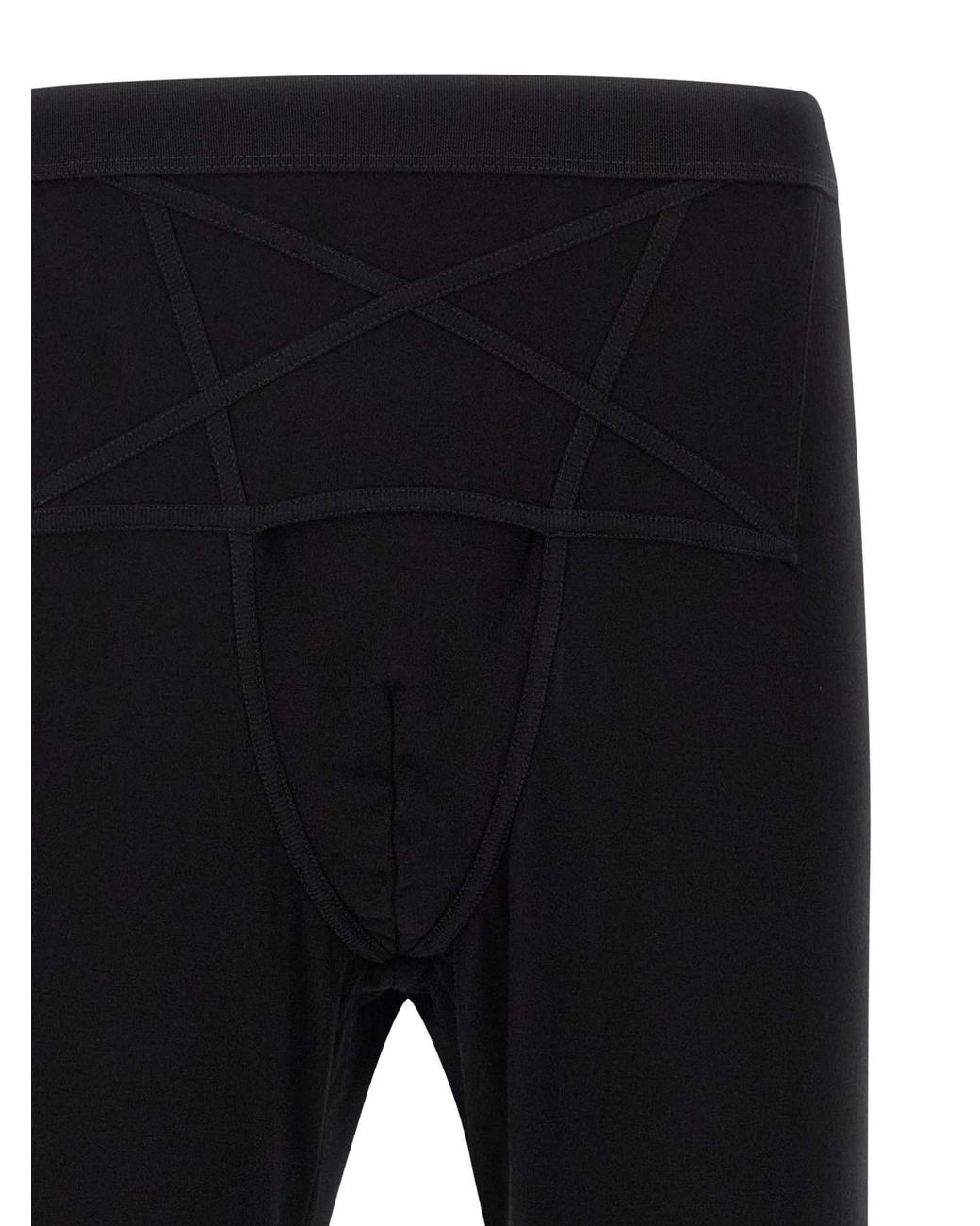 Rick Owens Black Thermal Bottom Leggings for men
