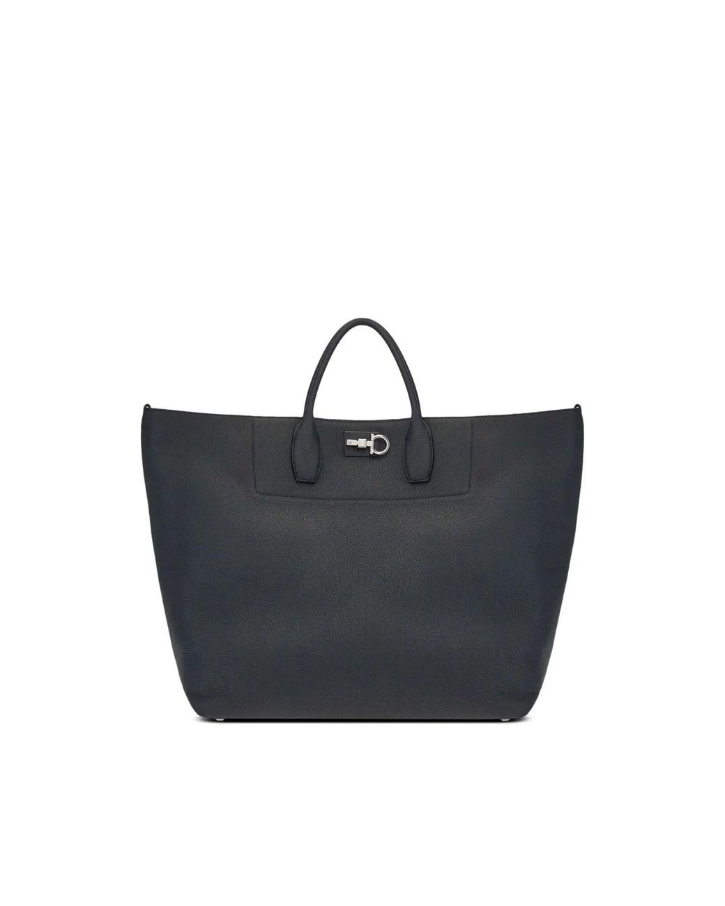 Ferragamo Blue Gancini Studio Tote Bag for men
