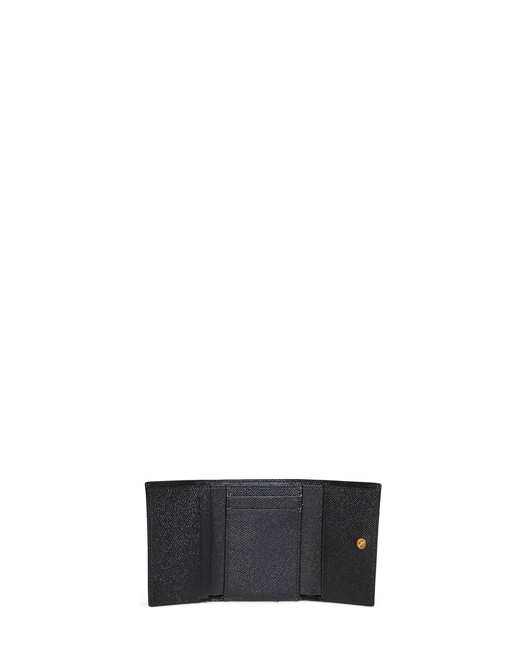 Dolce & Gabbana Metallic Wallet Leopard-Print Dauphine Calf Leather