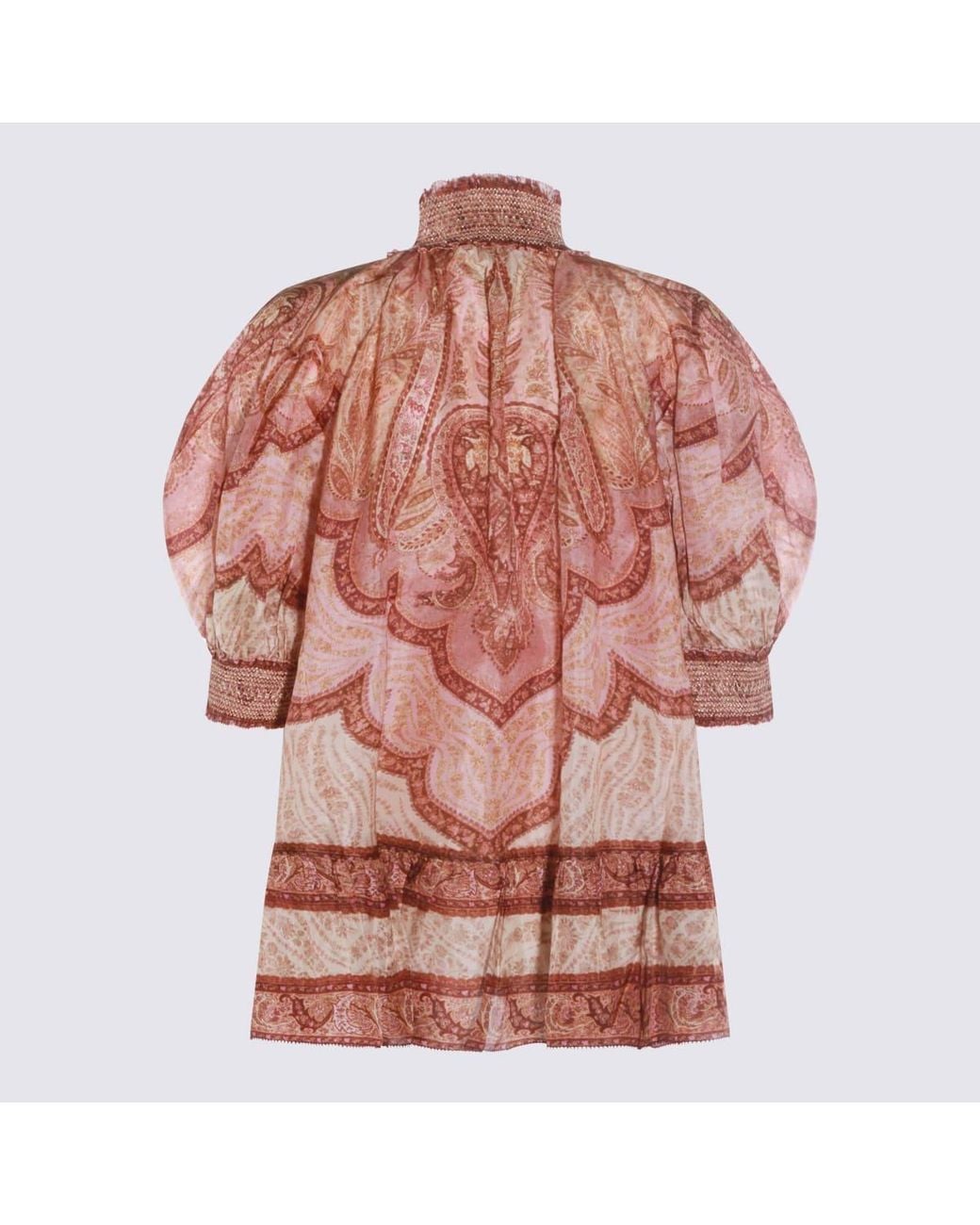 Zimmermann Red Burgundy Silk Top