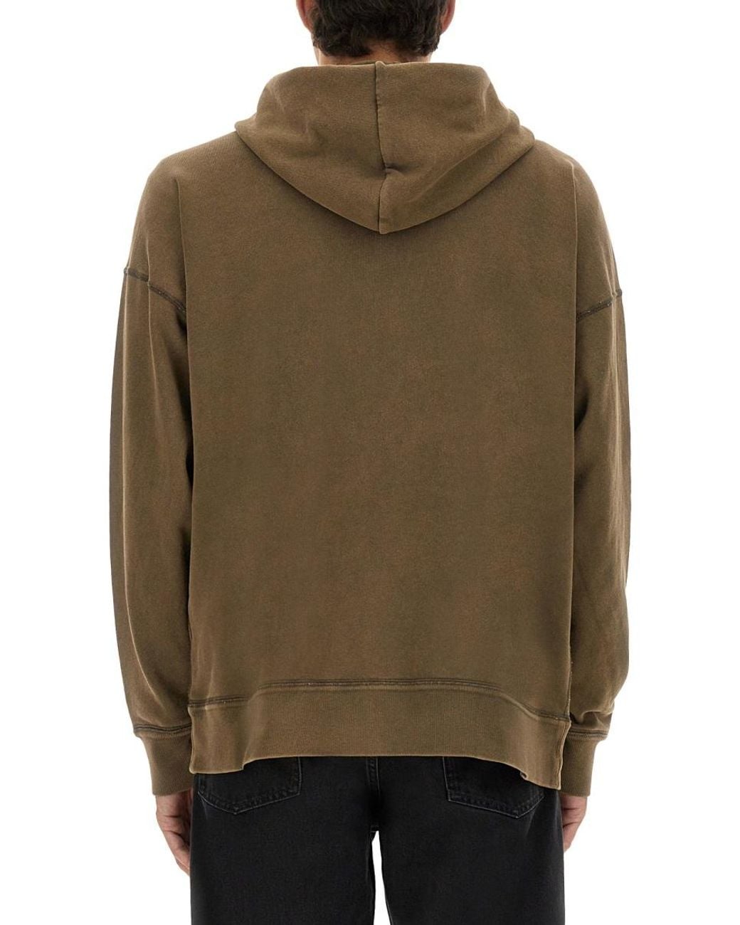 Isabel Marant Green Miley Sweatshirt With Logo Cotton Sweatshirts for men