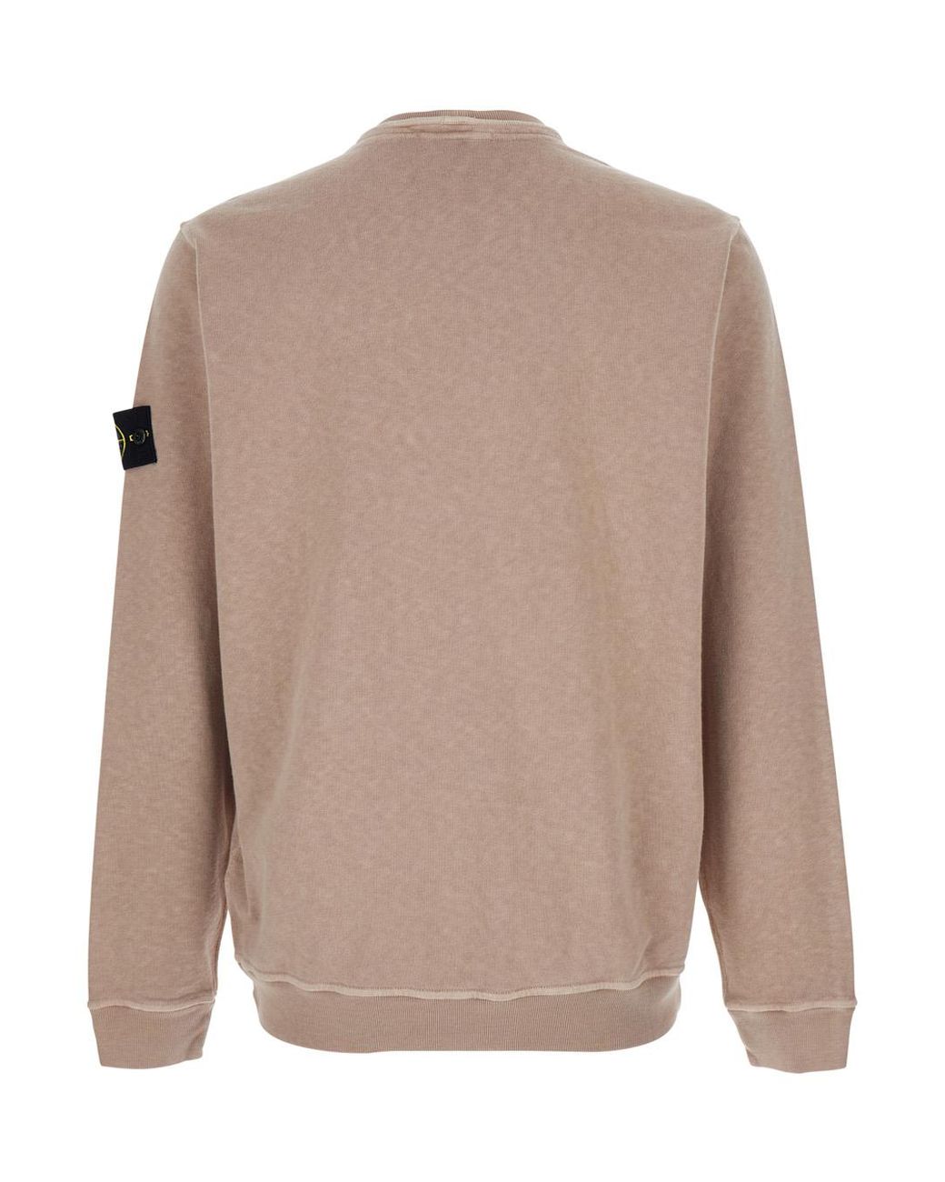 Stone Island Natural Sweatshirt Malfilé Fleece for men