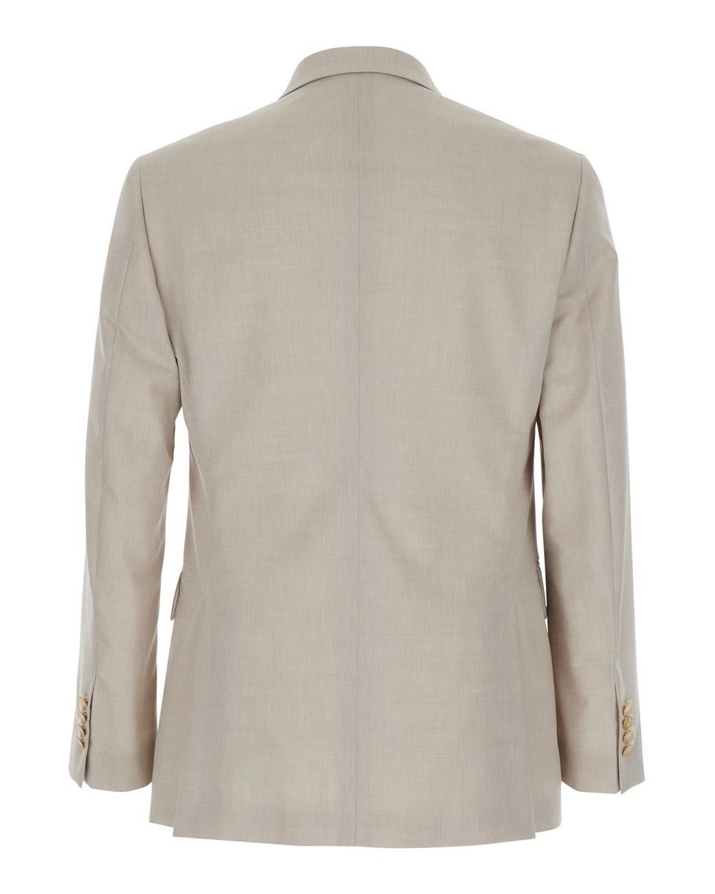 Reveres 1949 Gray Double Breasted Jacket With Peak Lapels for men