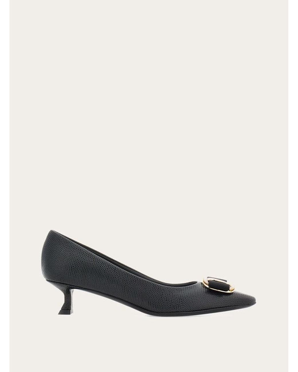 Ferragamo Multicolor Calf Leather Pumps