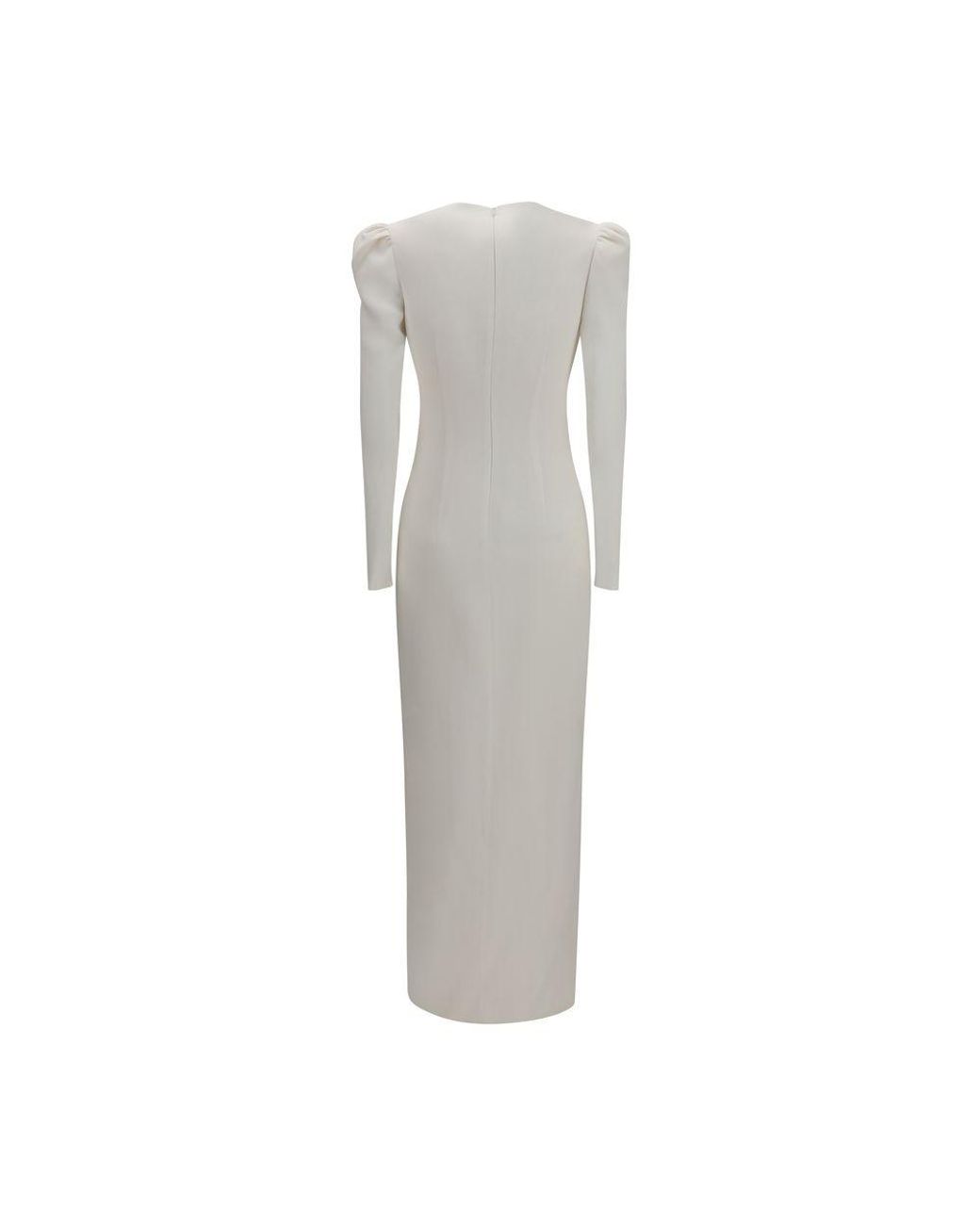 Alessandra Rich Gray Viscose Cocktail Dress