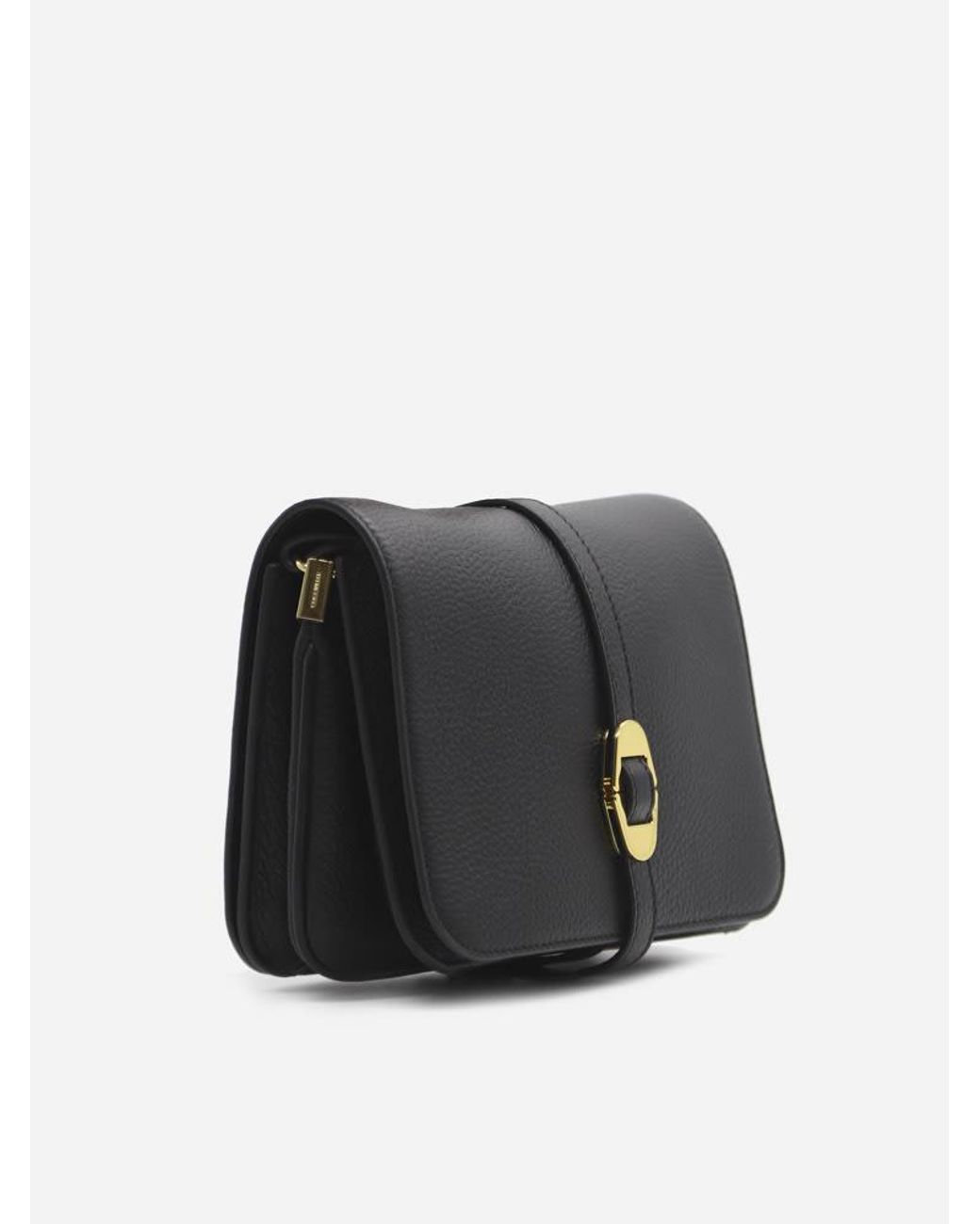 coccinelle black leather bolsa
