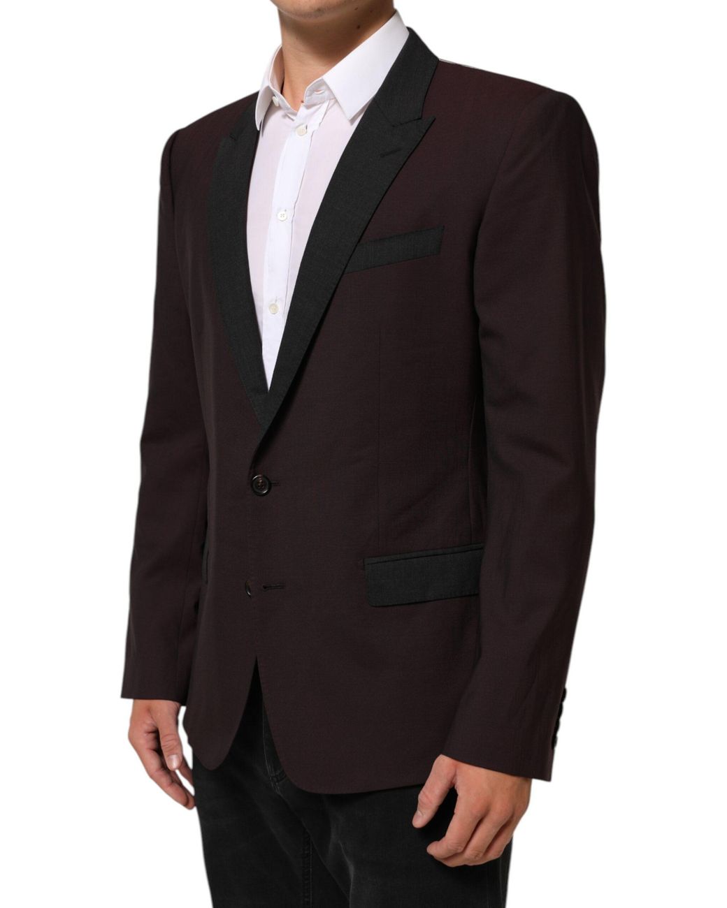Dolce & Gabbana Black Wool 2 Buttons Suit Jacket Blazer 03+Wv