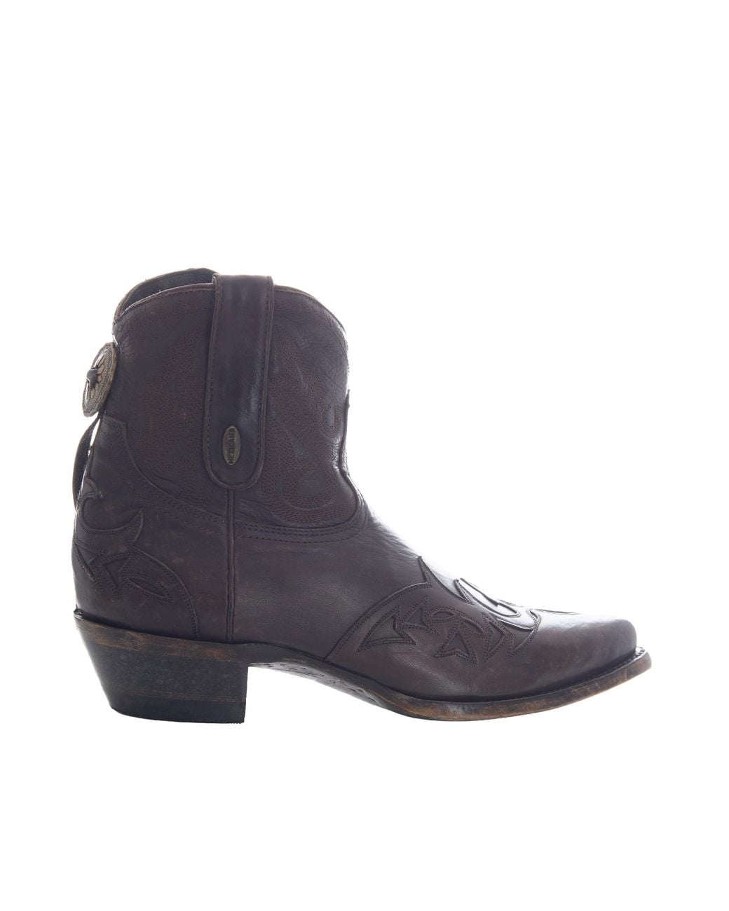Mexicana Blue Ankle Boots Stitched 7 Plus Leather