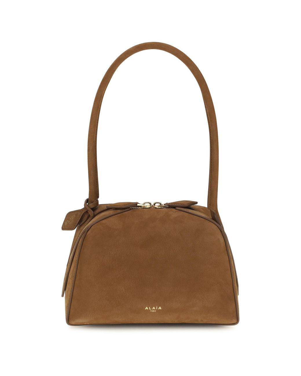 Alaïa Brown Shoulder Bag Le Bouledogue Calf Leather