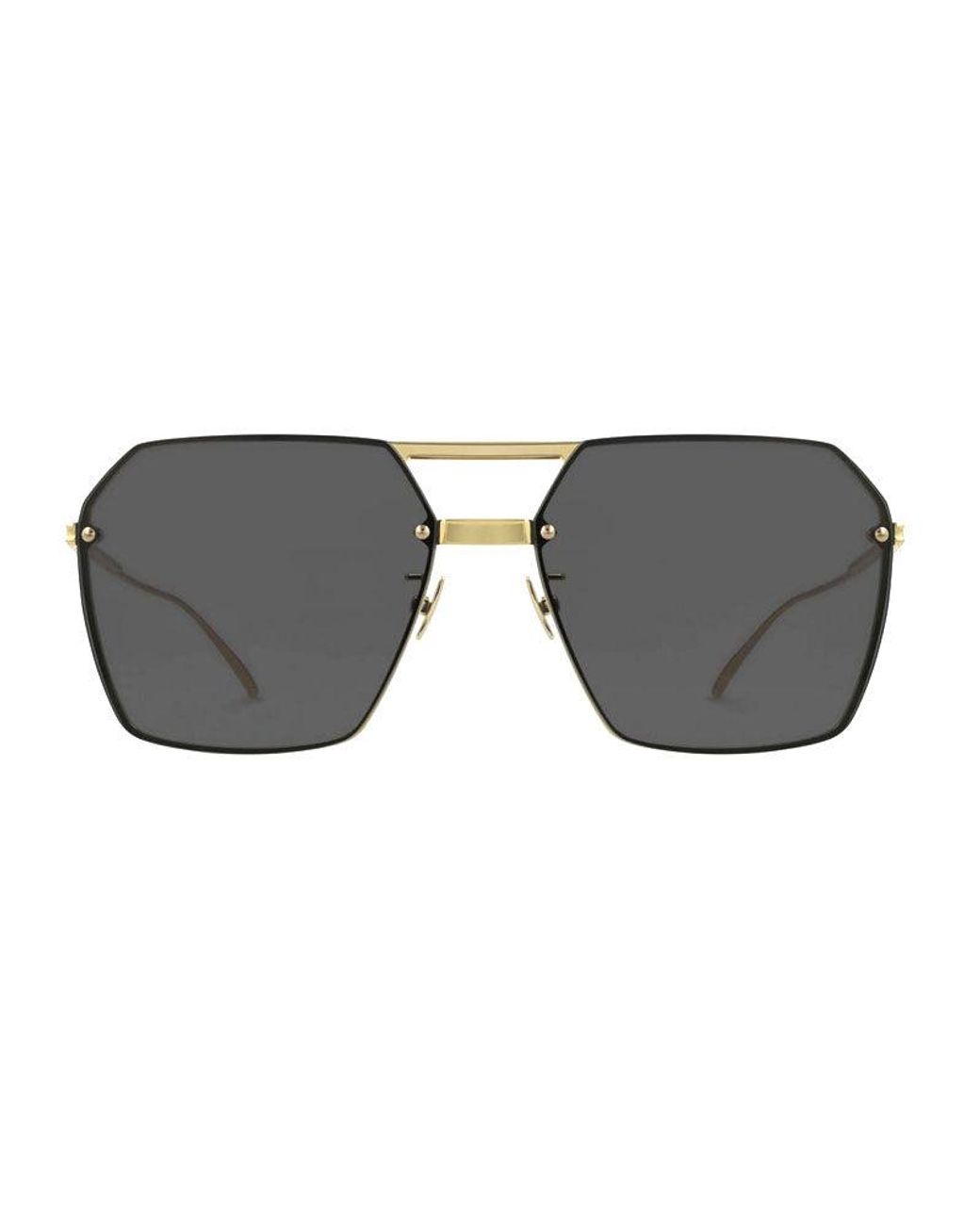 Bottega Veneta Gray Sunglasses Square Full Rim, Frame And Lens Bv1045S001 Default Title