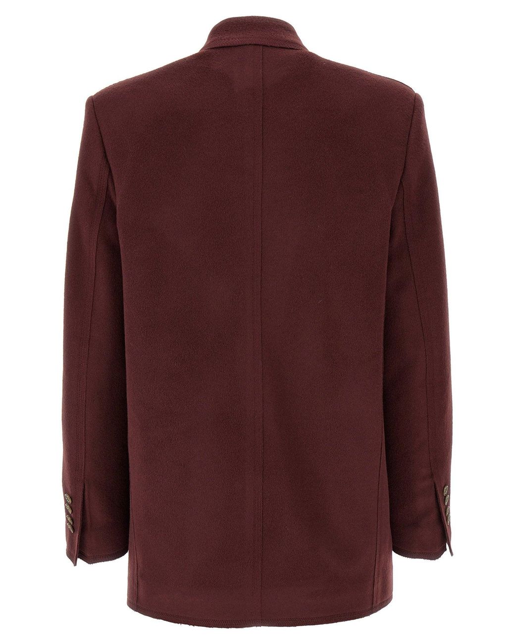 Etro Purple Double-Breasted Wool-Cashmere Blazer