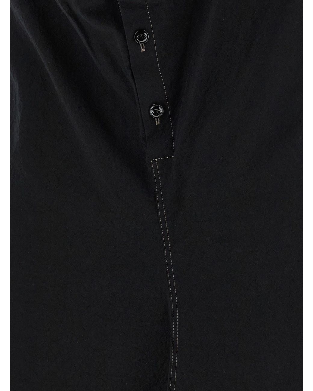 Lemaire Black 'Soft Collar' Dress