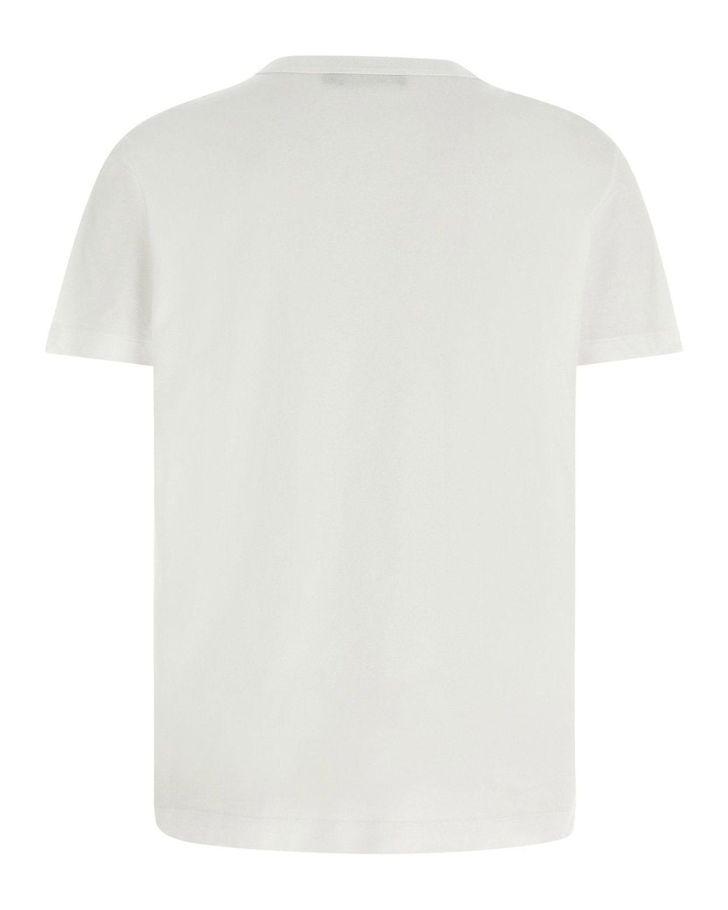 Dolce & Gabbana White Dolce & Gabbana Logo-Print Cotton T-Shirt