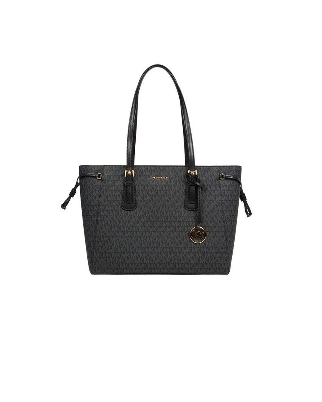 Michael Kors Black Tote Bag Polyvinyl Chloride Tote-Bags