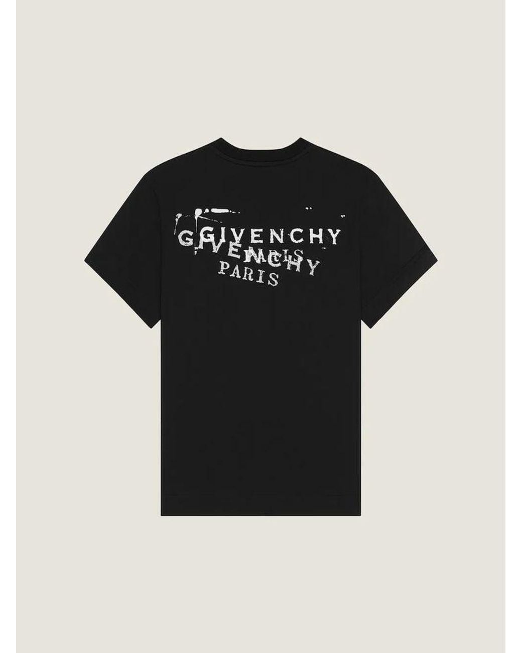Givenchy Black Givenchy Logo-Embroidered T-Shirt
