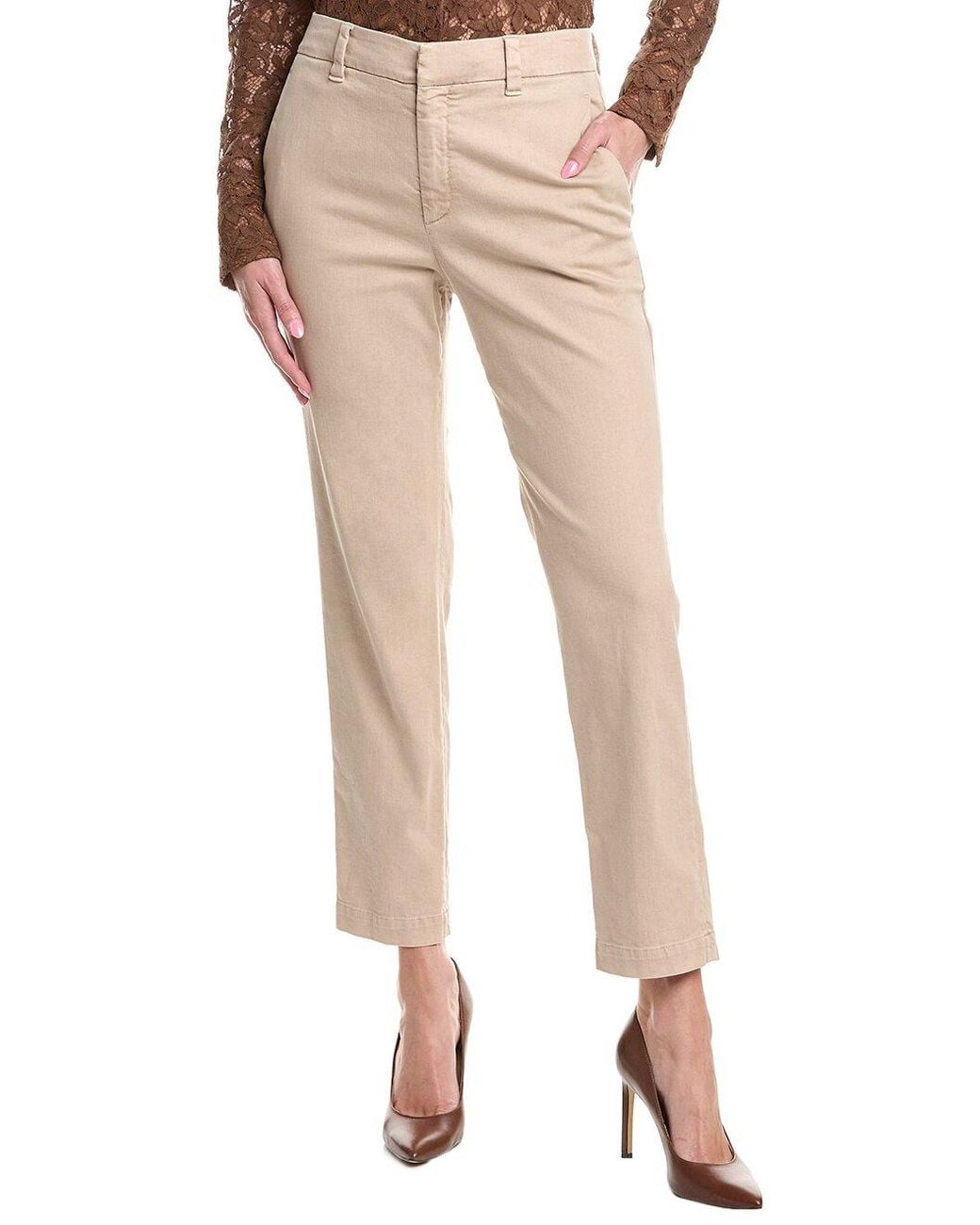 Brunello Cucinelli Natural Light Straight Trousers