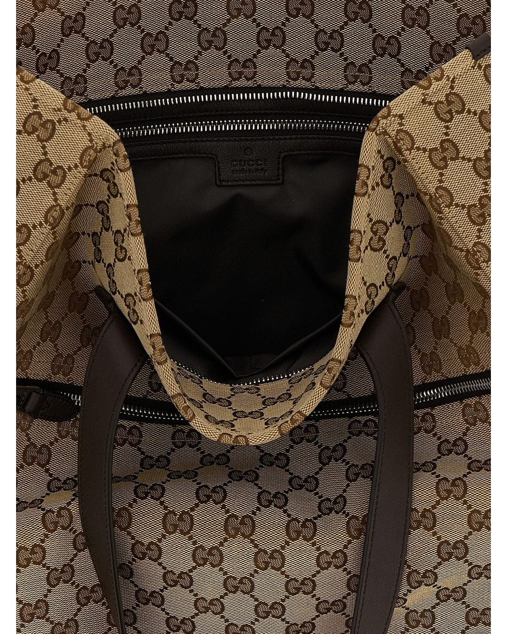 Gucci Brown Gg Monogram Canvas Shoulder Bag