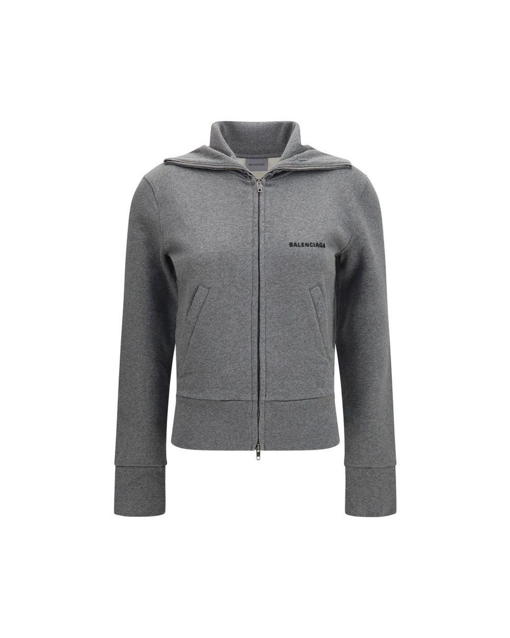 Balenciaga Gray Cotton Sweatshirt Clothing