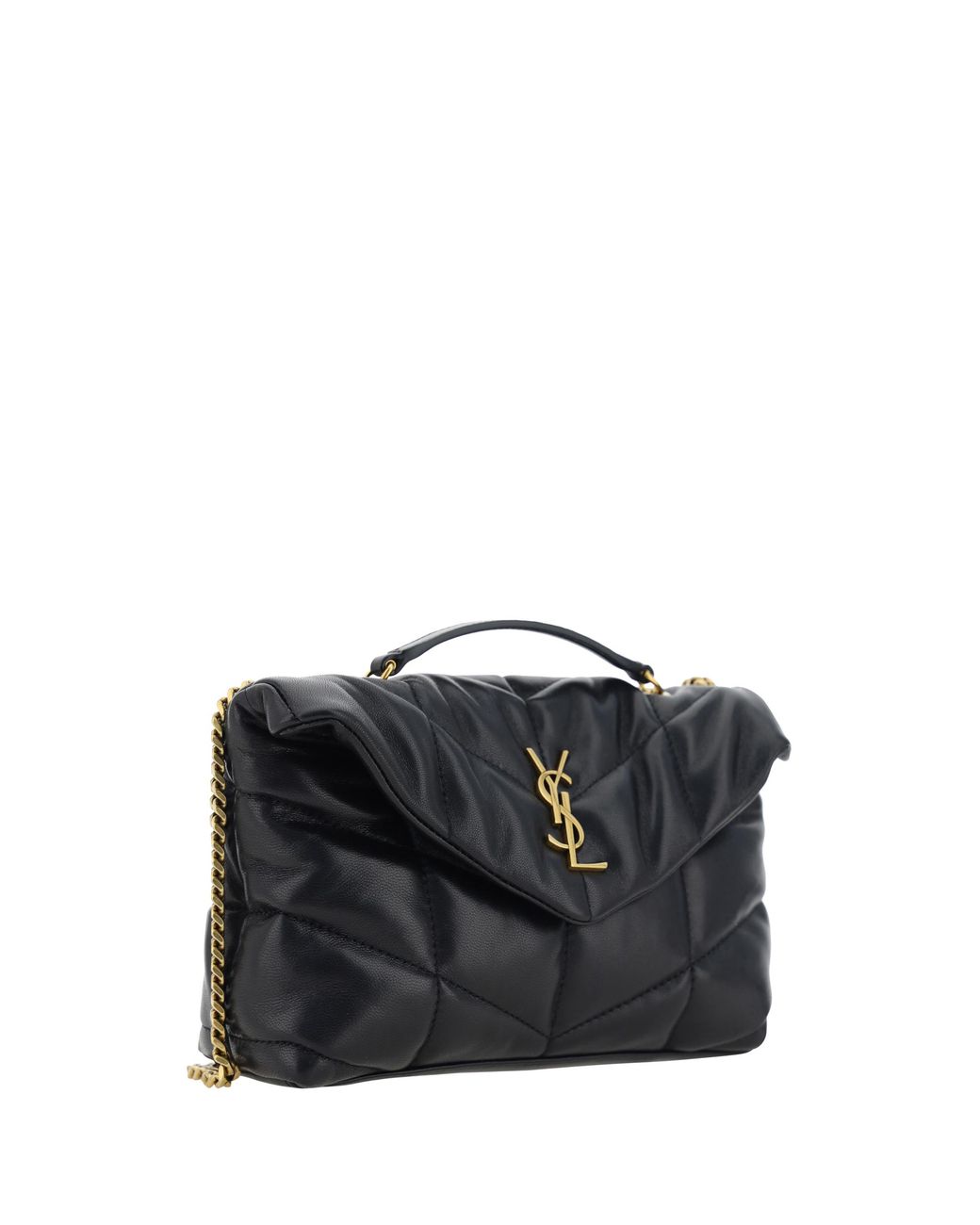 Saint Laurent Black Loulou Puffer Toy Mini