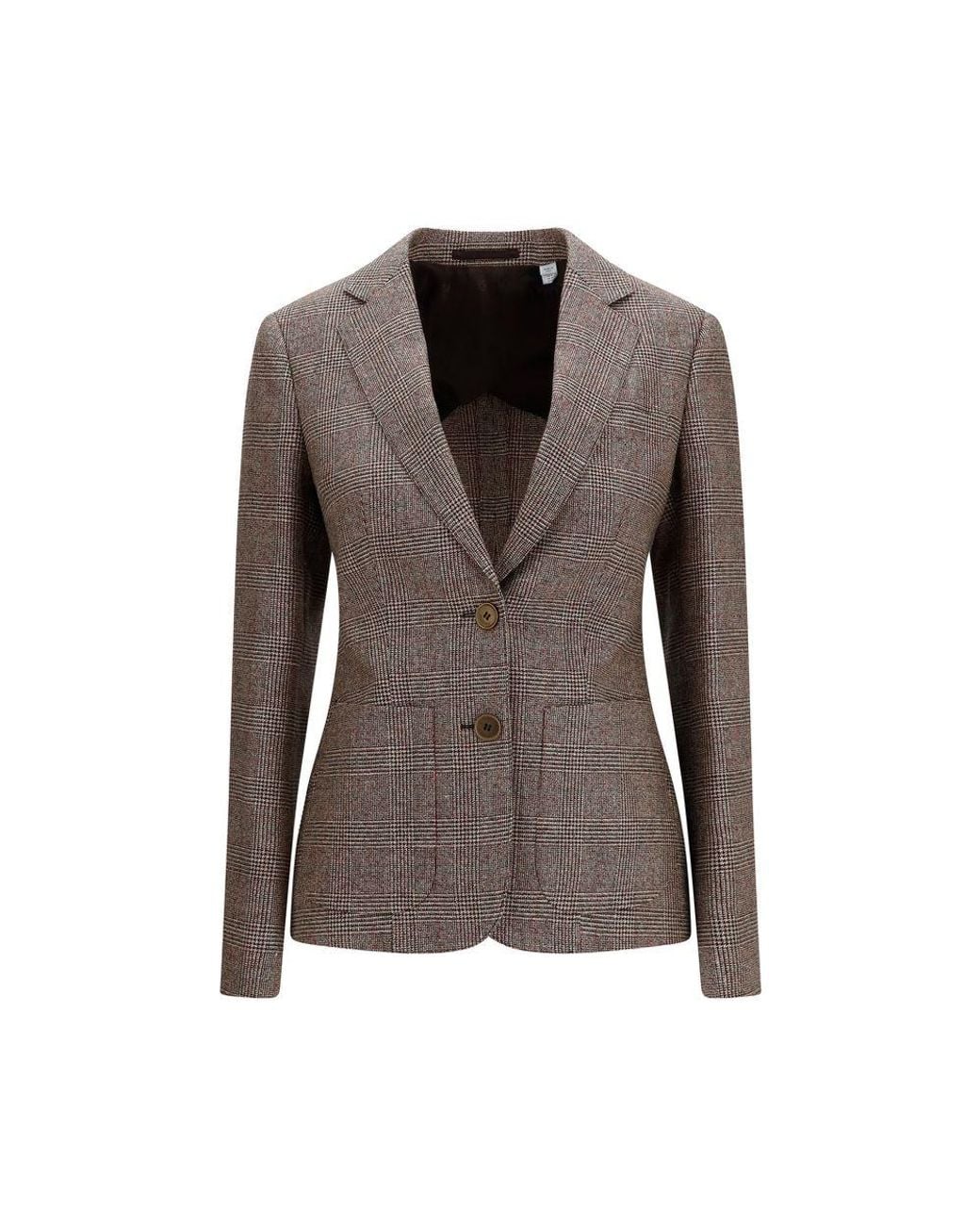 Burberry Brown Wool Oves Aries Blazer Clothing